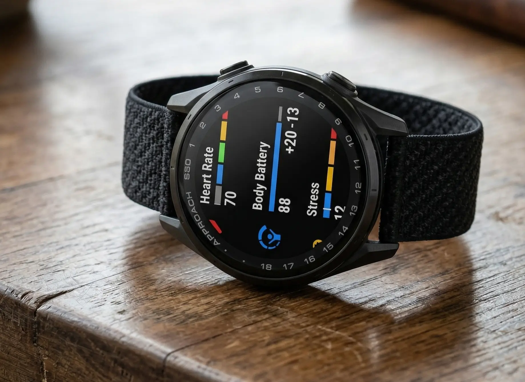 Garmin Approach S50 — suivi santé et Body Battery